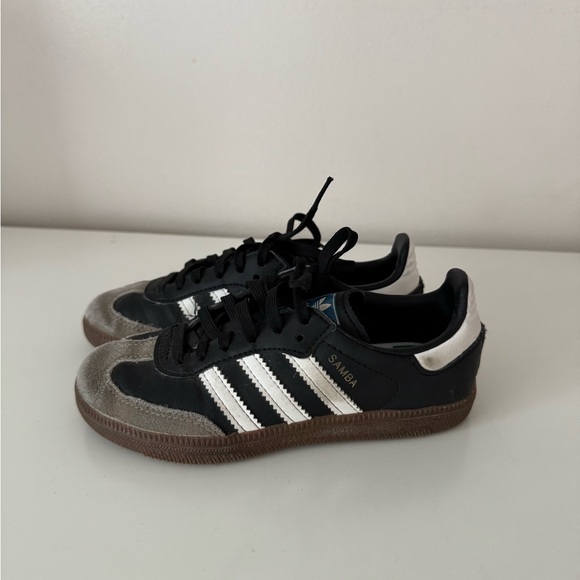 Adidas Samba Black and White Trainers Kids - Picture 1 of 5